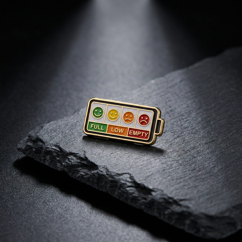 2026 Social Battery Status Brooch