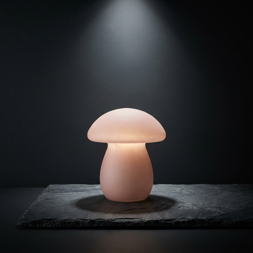 Whimsy Blush Mushroom Lamp