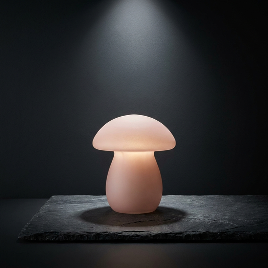 Whimsy Blush Mushroom Lamp